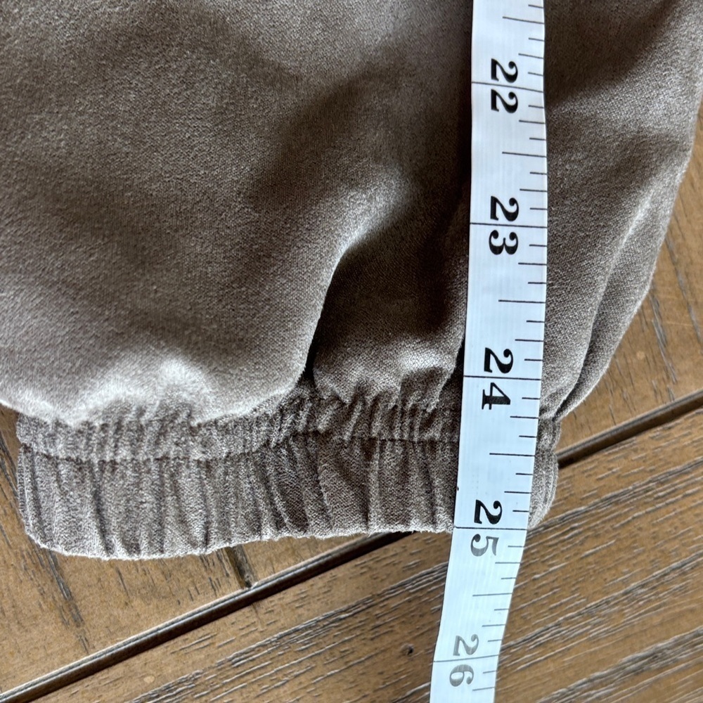Vintage 90s Norm Thompson Faux Suede Bomber Jacket - Taupe - Size XL - Picture 11 of 11